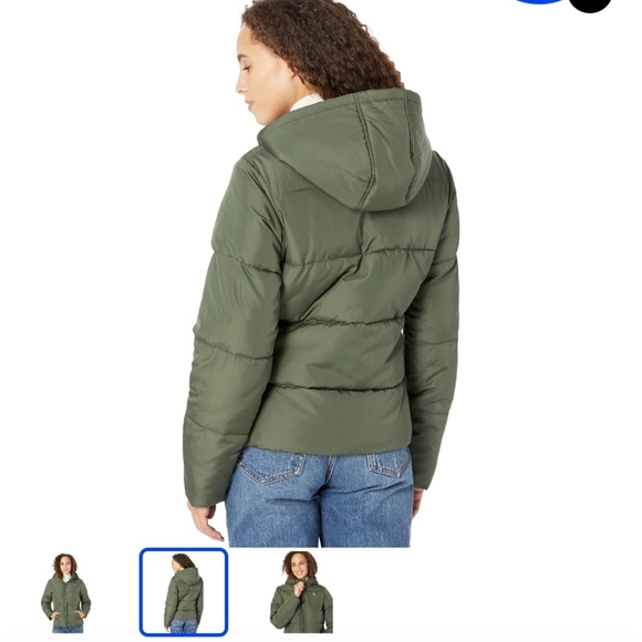 Green Hooded Puffer Coat - Picture 2 of 16